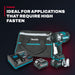 Makita GWT01D – 40V max XGT Brushless 3/4" High-Torque Impact Wrench Kit