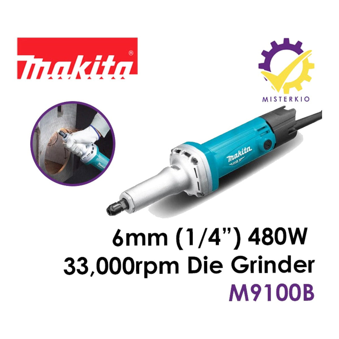 Makita M9100B – 1/4'' Die Grinder