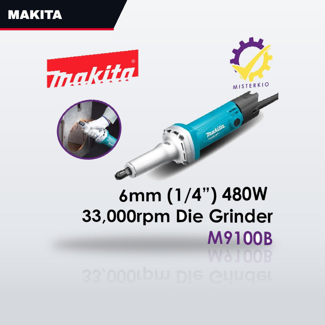 Makita M9100B – 1/4'' Die Grinder