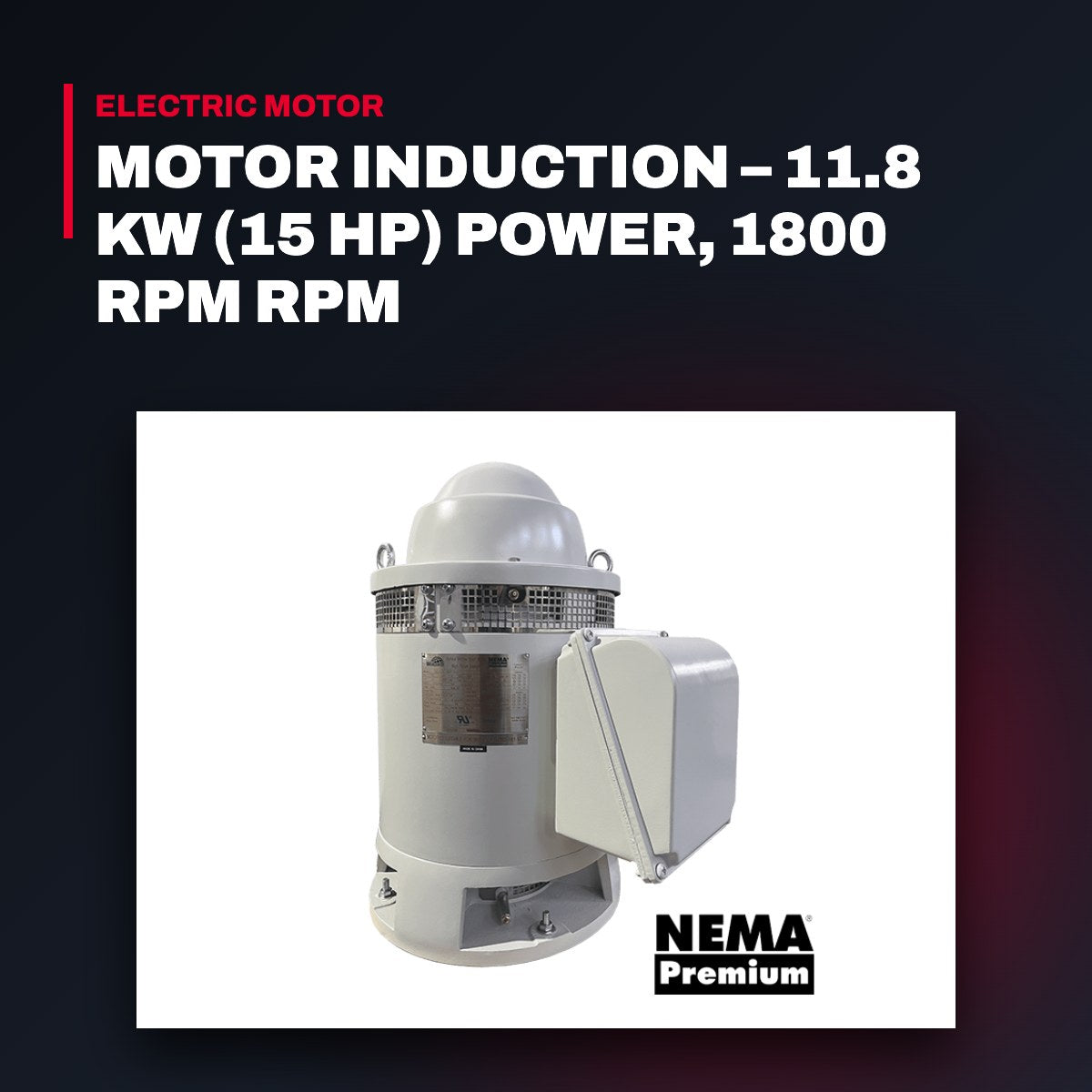Mampaey Offshore MOTR70101011 – Motor Induction – 11.8 Kw (15 Hp) Power, 1800 Rpm Rpm