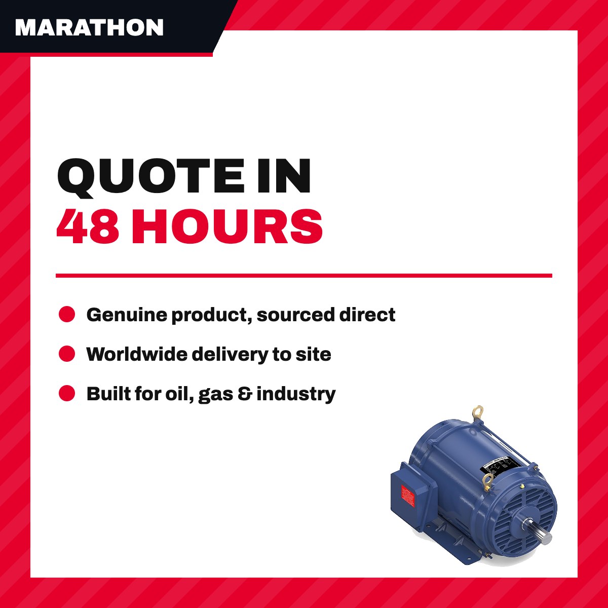 Marathon GT0057 – General Purpose Motor 7.5 HP 3 Phase