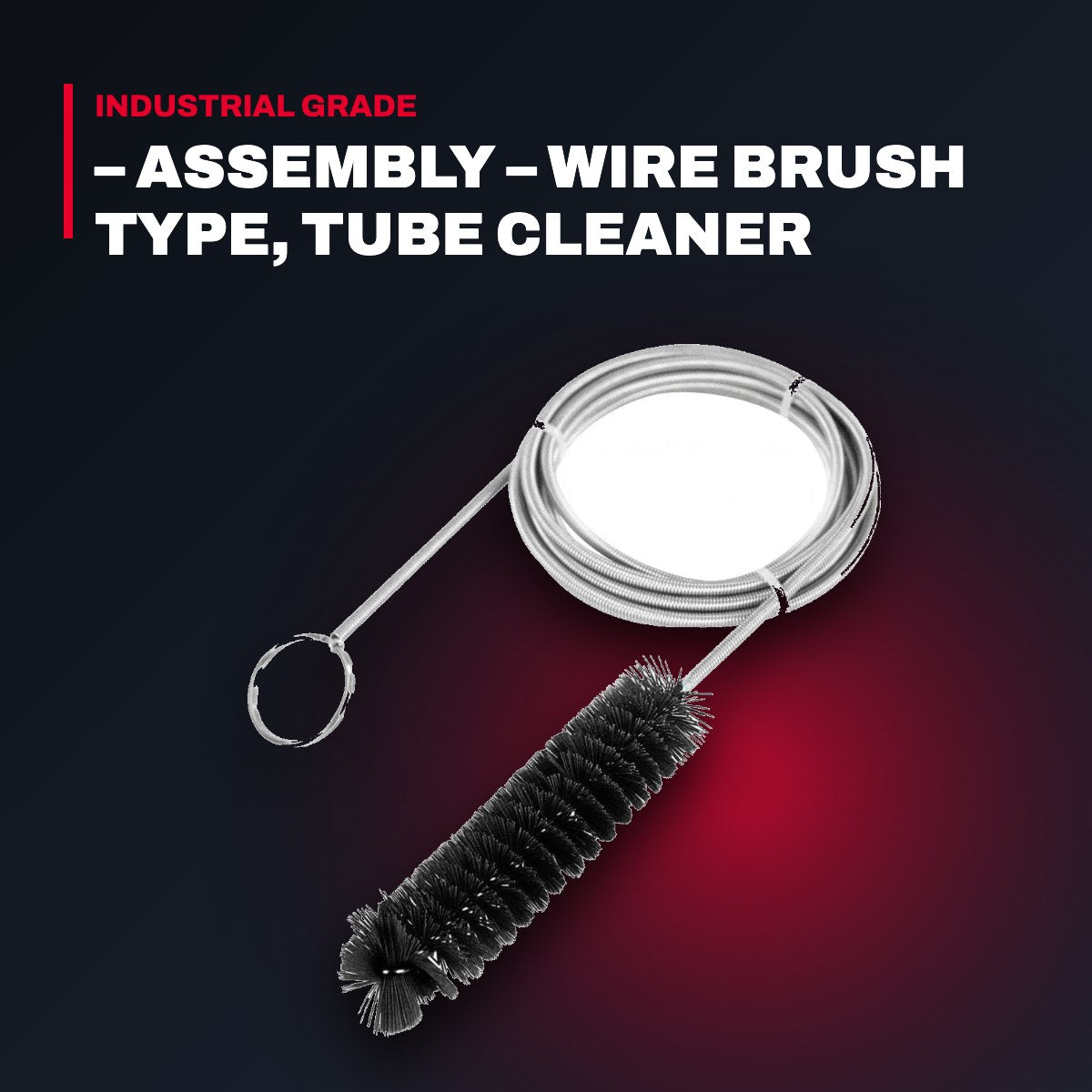 Maus Italia – Assembly – Wire Brush Type, Tube Cleaner