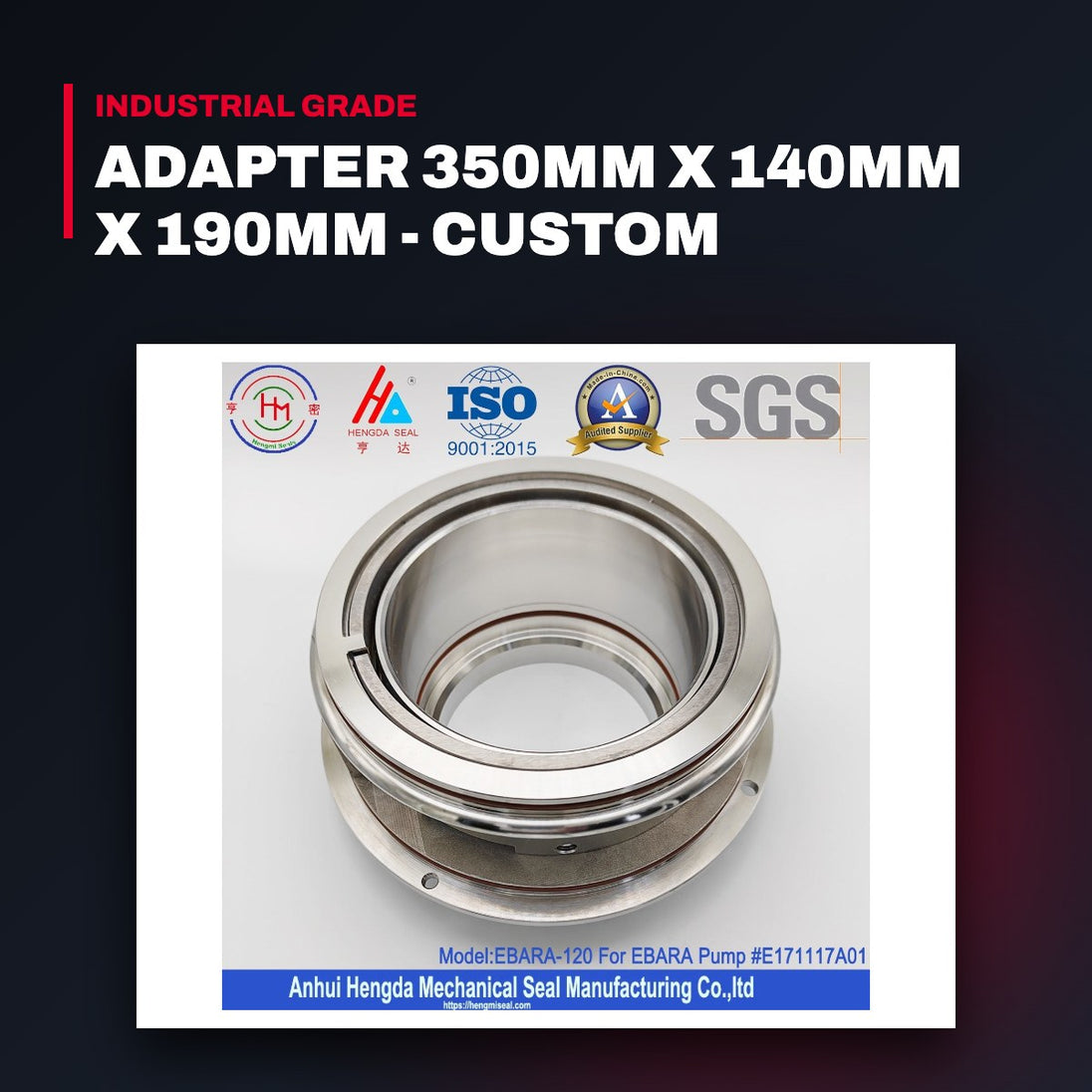 Mechanical Seal – Size 120 Mm / 194 Mm, Assembly To Include Flange