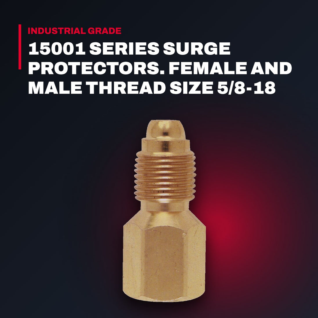 Miller Electric Manufacturing 15001-30 – 15001 Series Surge Protectors. Female And Male Thread Size 5/8-18 Unf.15001-30 And 0.032 Orifice Diameter.