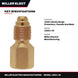 Miller Electric Manufacturing 15001-40 – 15001 Series Surge Protectors. Female And Male Thread Size 5/8-18 Unf.15001-40 And 0.037 Orifice Diameter.