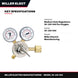 Miller Electric Manufacturing 30-100-540 – Medium-Duty Regulators. 30-100-540 For Oxygen.