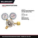 Miller Electric Manufacturing 30-150-320 – Medium-Duty Regulators. 30-150-320 For Co2.