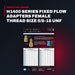 Miller Electric Manufacturing H1400-20 – H1400 Series Fixed Flow Adapters Female Thread Size 5/8-18 Unf Male Thread Size 1/4-Inch Npt.H1400-20 And 0.02
