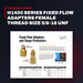 Miller Electric Manufacturing H1400-50 – H1400 Series Fixed Flow Adapters Female Thread Size 5/8-18 Unf Male Thread Size 1/4-Inch Npt.H1400-50 And 0.04