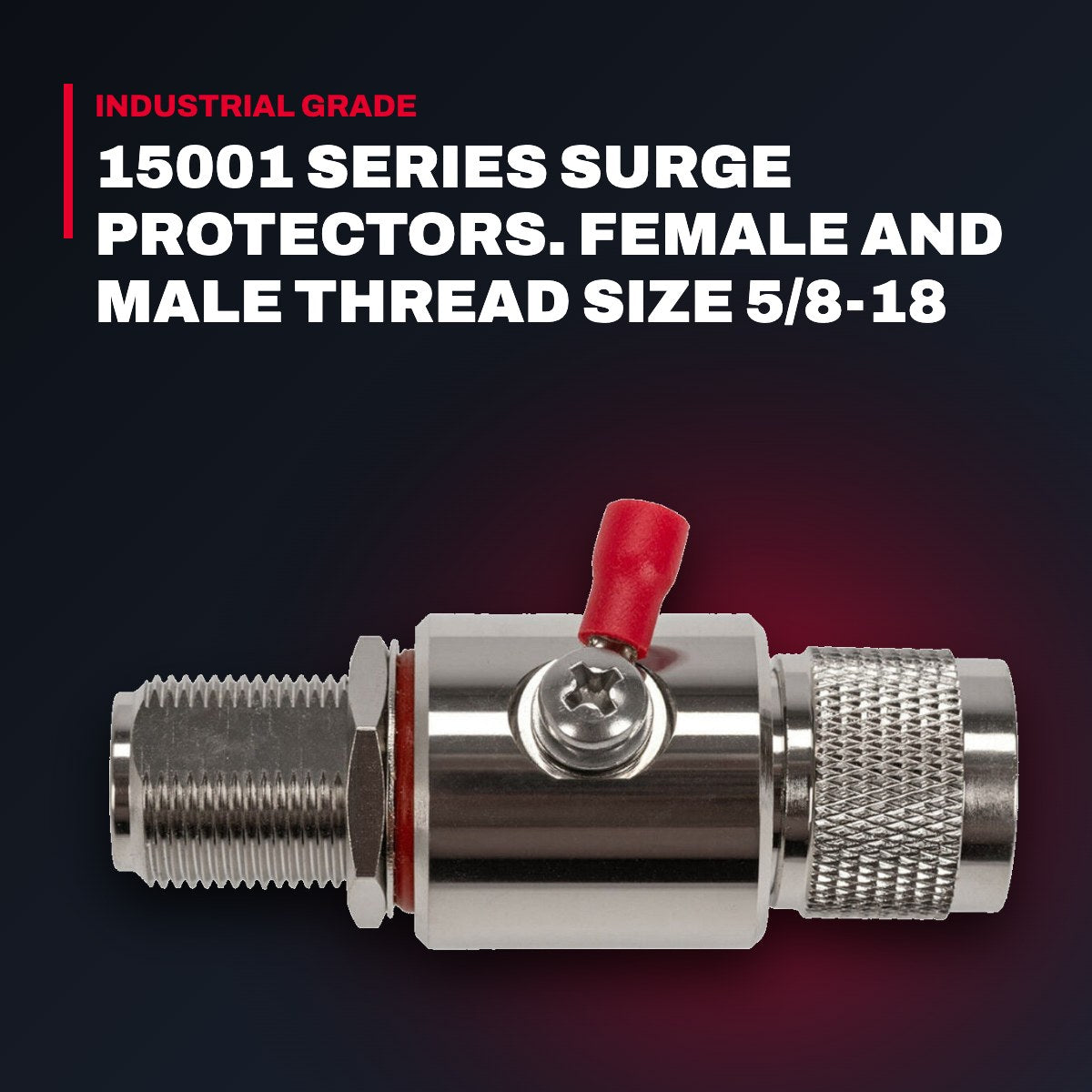 Miller Electric Manufacturing MIL15001-20 – 15001 Series Surge Protectors. Female And Male Thread Size 5/8-18 Unf.15001-20 And 0.026 Orifice Diameter.