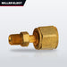 Miller Electric Oxygen Hose Adaptor B to A, Brass