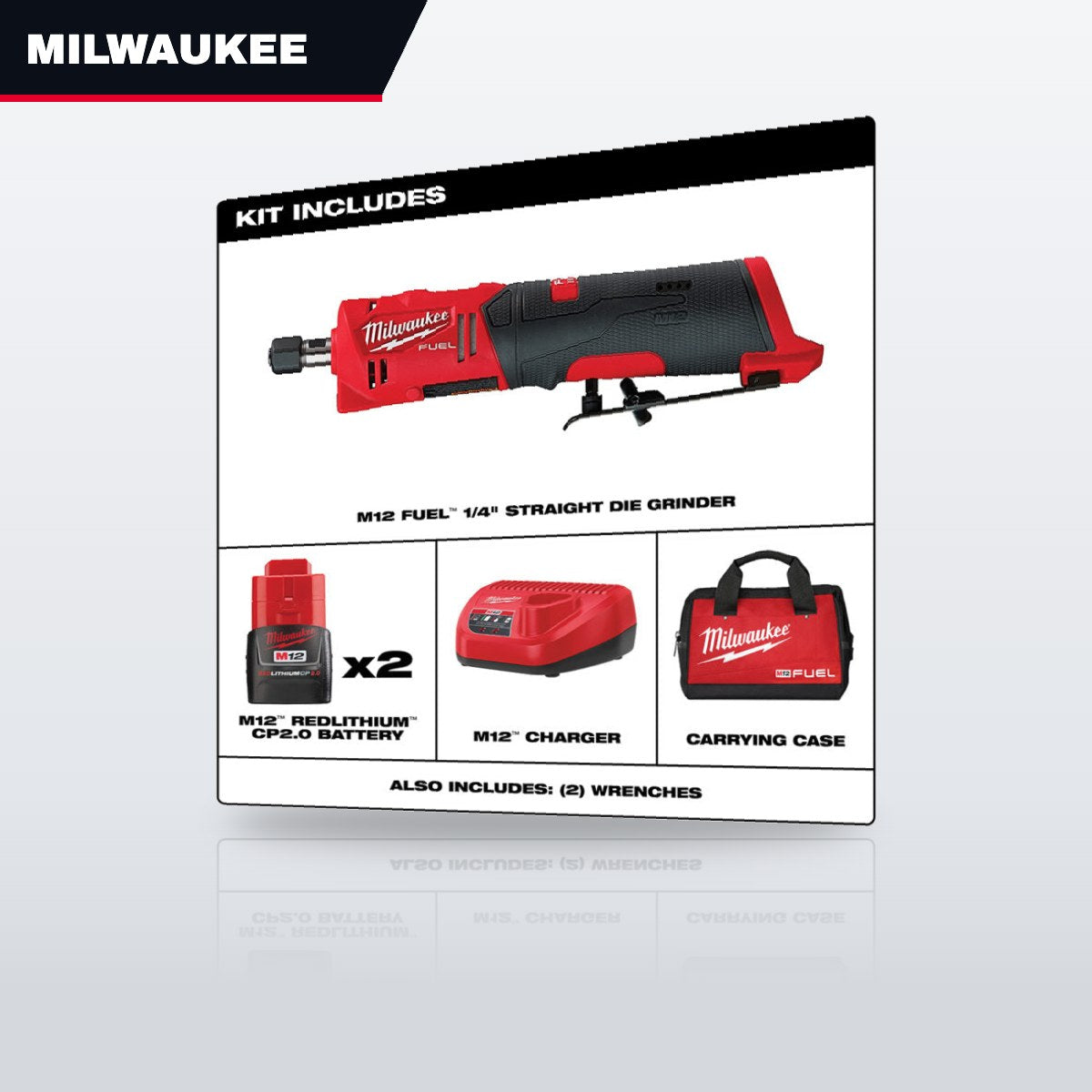 Milwaukee 2486-22 – 1/4 Straight Die Grinder