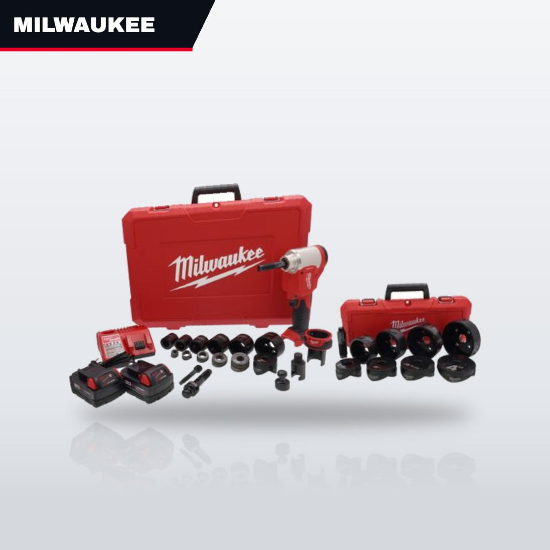Milwaukee 2676-23 – Portable Knockout Tool 1/2 - 4 Kit