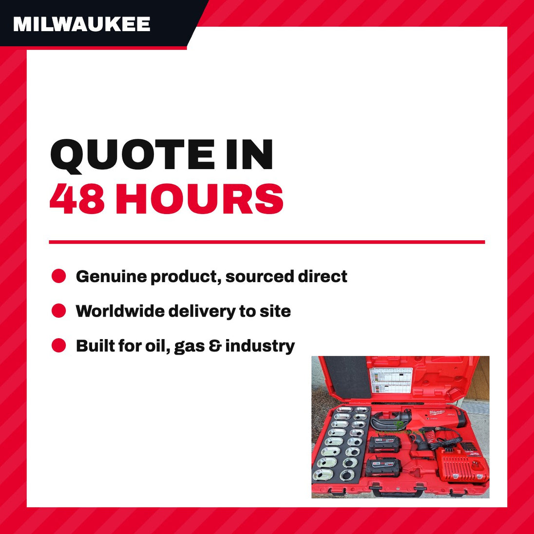 Milwaukee 2779-22 – Crimper Kit – • Includes