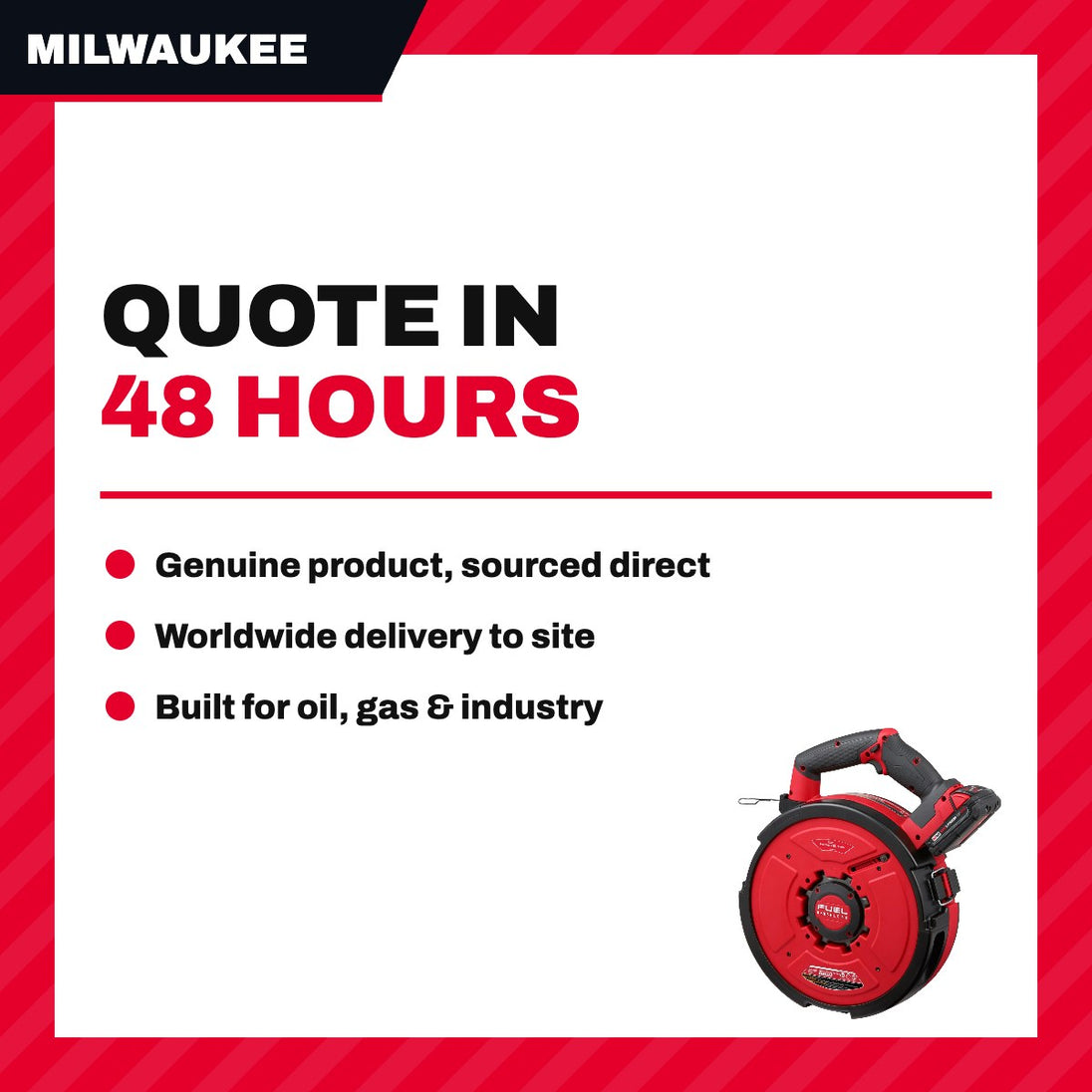 Milwaukee 2873B-22 – Battery Portable Pulling Fish Tape