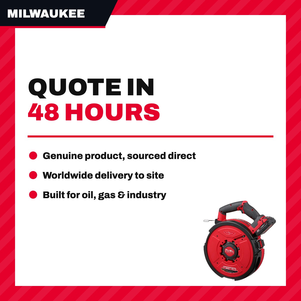 Milwaukee 2873B-22 – Battery Portable Pulling Fish Tape