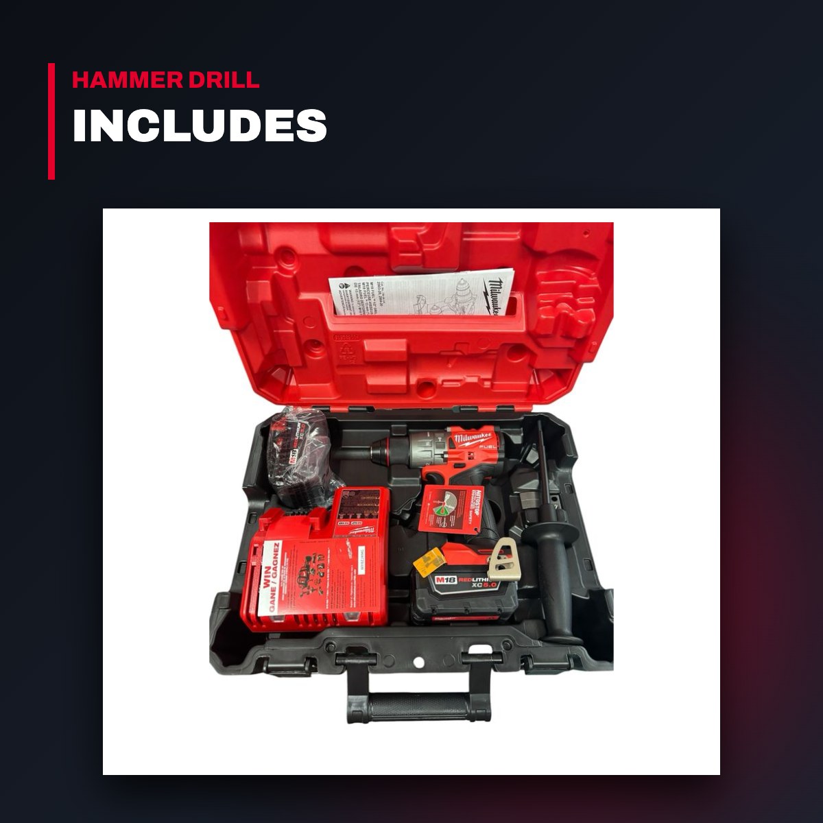 Milwaukee 2904-22 – ½ Hammer Drill Driver Brushless Motor Delivers The Power To Complete The Widest Range Of Applications Of Any H