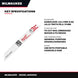 Milwaukee 48005092 – Blade Saw – Saber, Size 152.4 Mm (6 In) Lg