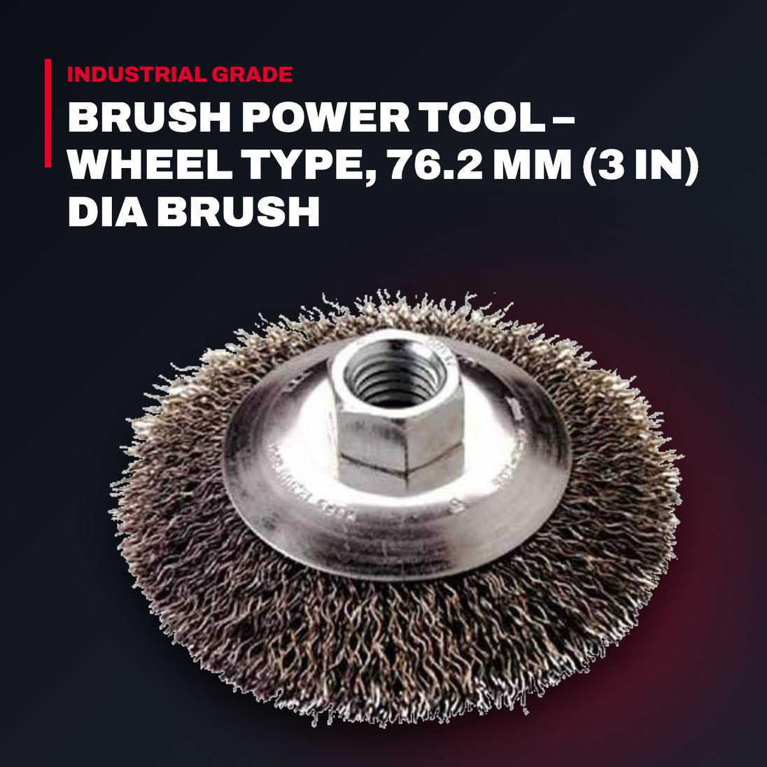 Milwaukee 81801 – Brush Power Tool – Wheel Type, 76.2 Mm (3 In) Dia Brush