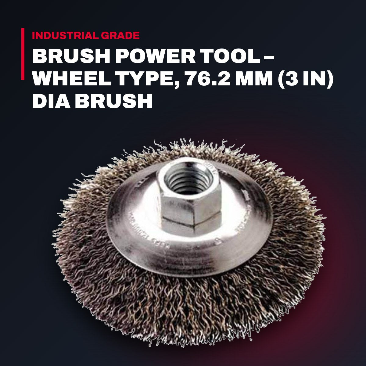 Milwaukee 81801 – Brush Power Tool – Wheel Type, 76.2 Mm (3 In) Dia Brush