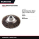 Milwaukee 81801 – Brush Power Tool – Wheel Type, 76.2 Mm (3 In) Dia Brush