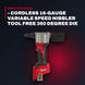 Milwaukee – Cordless 16-Gauge Variable Speed Nibbler Tool Free 360 Degree Die Holder Rotation – Led Work Light, Power To C