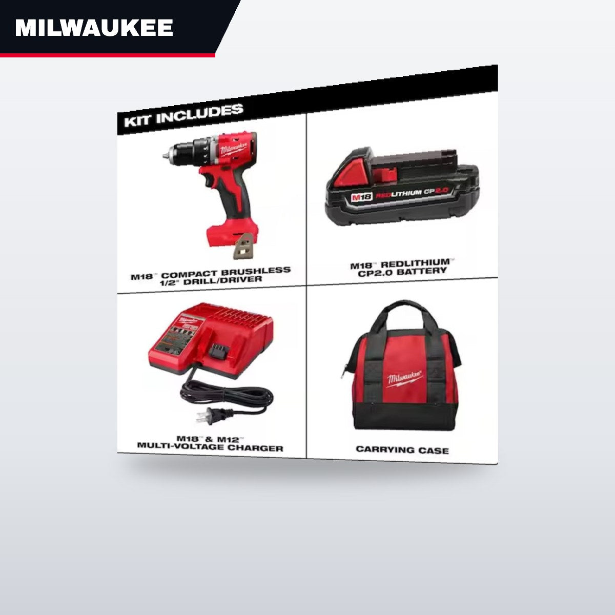 Milwaukee – ½ Hammer Drill Driver Brushless Motor Delivers The Power To Complete The Widest Range Of Applications Of Any H