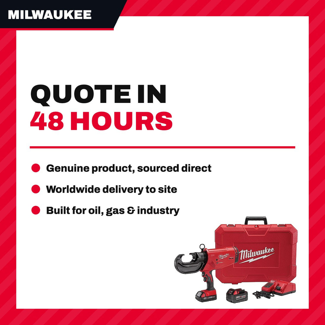 Milwaukee M18 FORCE LOGIC 750 – Cordless Crimper Kit