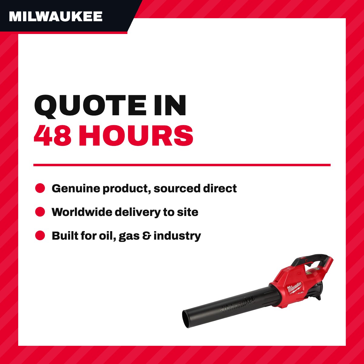 Milwaukee M18 FUEL Blower, Impact Wrench & Multi Charger Kit