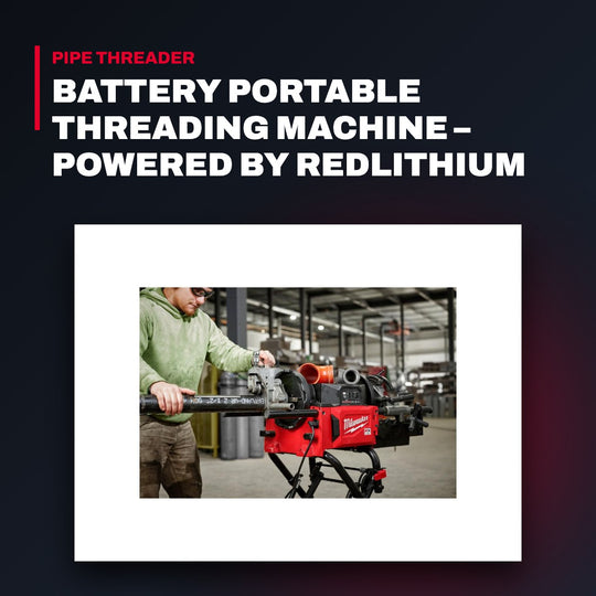 Milwaukee MXF512-2XC – Battery Portable Threading Machine – Powered By Redlithium Batteries, Combined With A Spring-Assisted Cart
