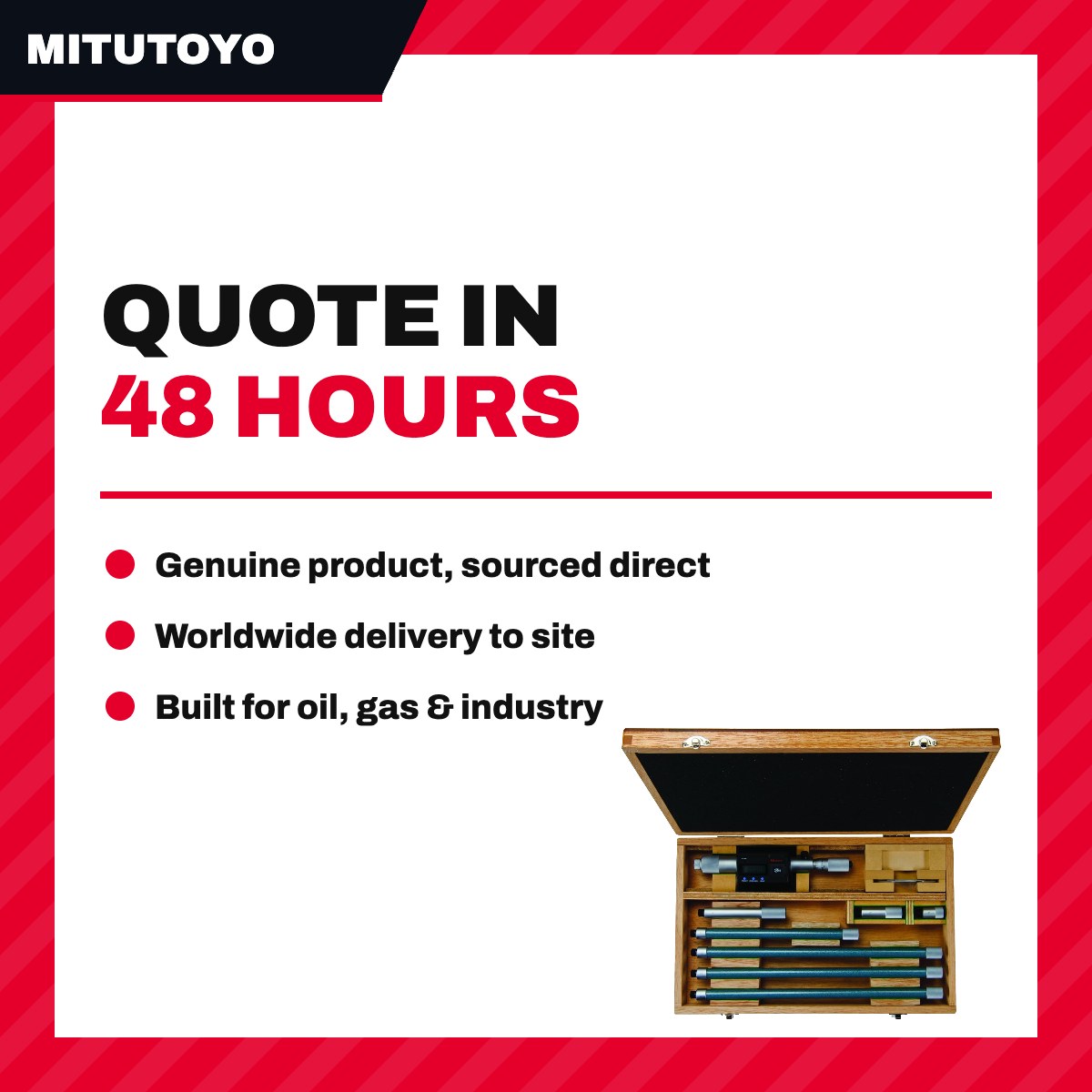 Mitutoyo OTHERS – Digimatic Tubular Lcd Inside Micrometer – Extension Rod Type, 8-60 Range