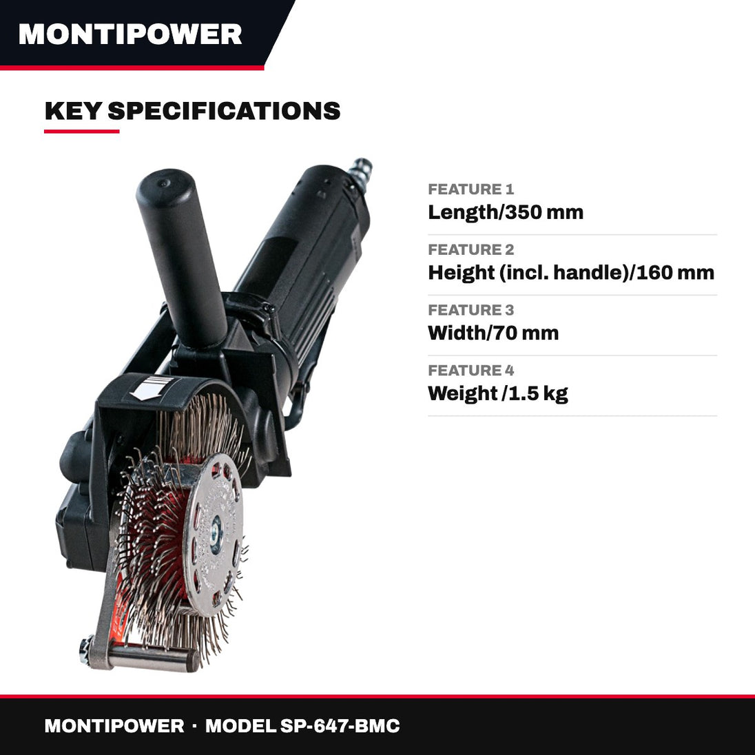 Montipower SP-647-BMC – Bristle Blaster System