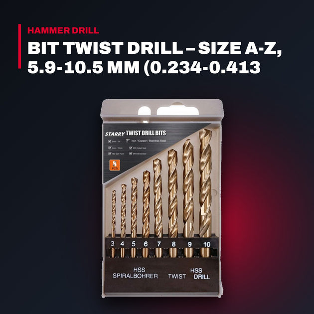 Morse Cutting Tools 18104EDP – Bit Twist Drill – Size A-Z, 5.9-10.5 Mm (0.234-0.413