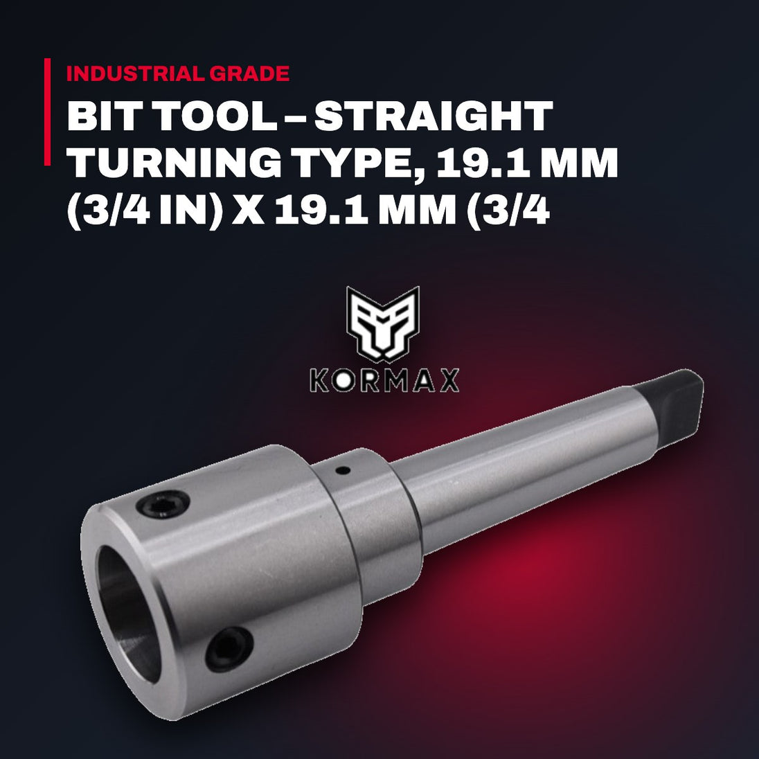 Morse Cutting Tools 70139 – Bit Tool – Straight Turning Type, 19.1 Mm (3/4 In) X 19.1 Mm (3/4