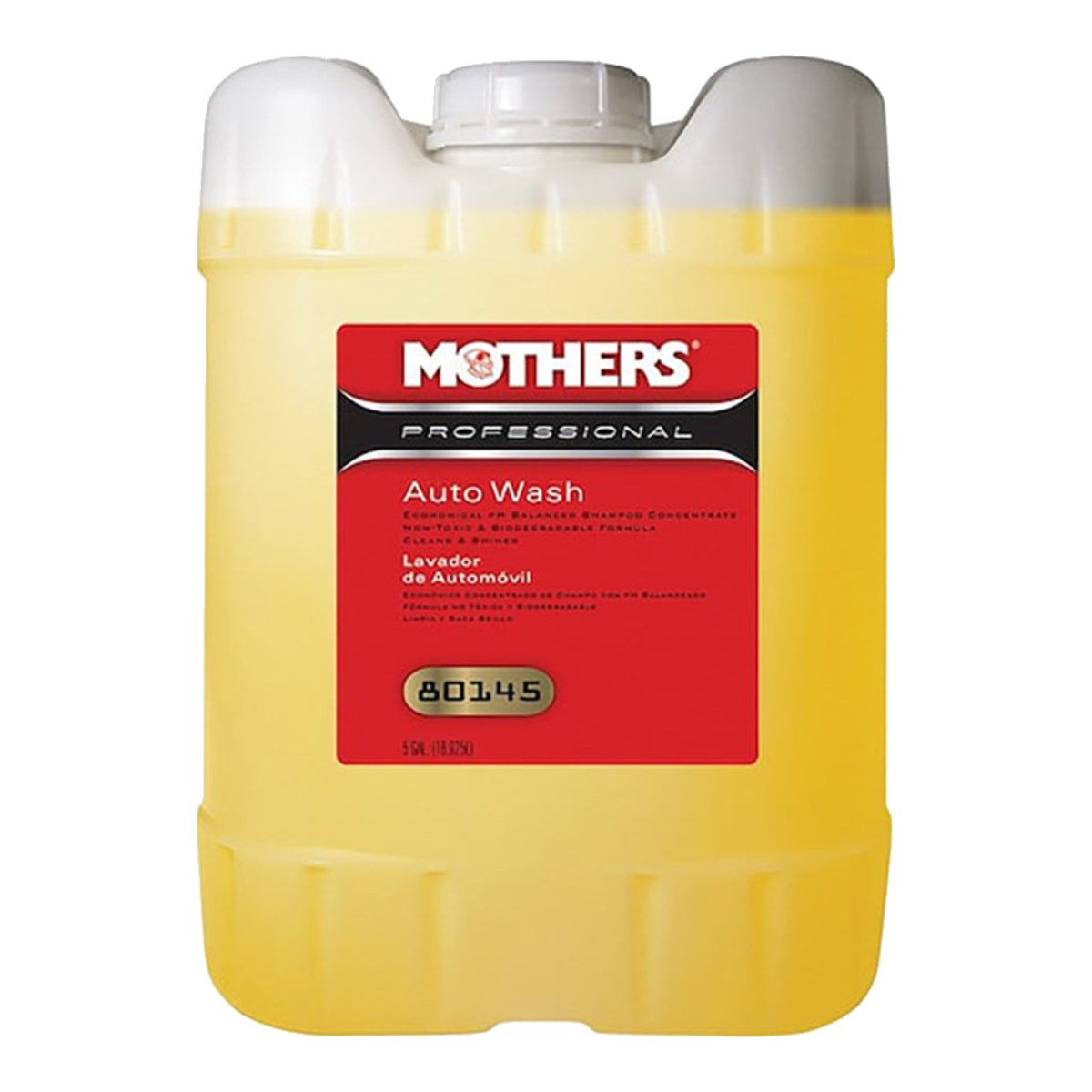 Mothers Polish US 80145 – Cleaner – Professional Auto Wash Concentrate Type, 5 Gal / 18.9 Liters