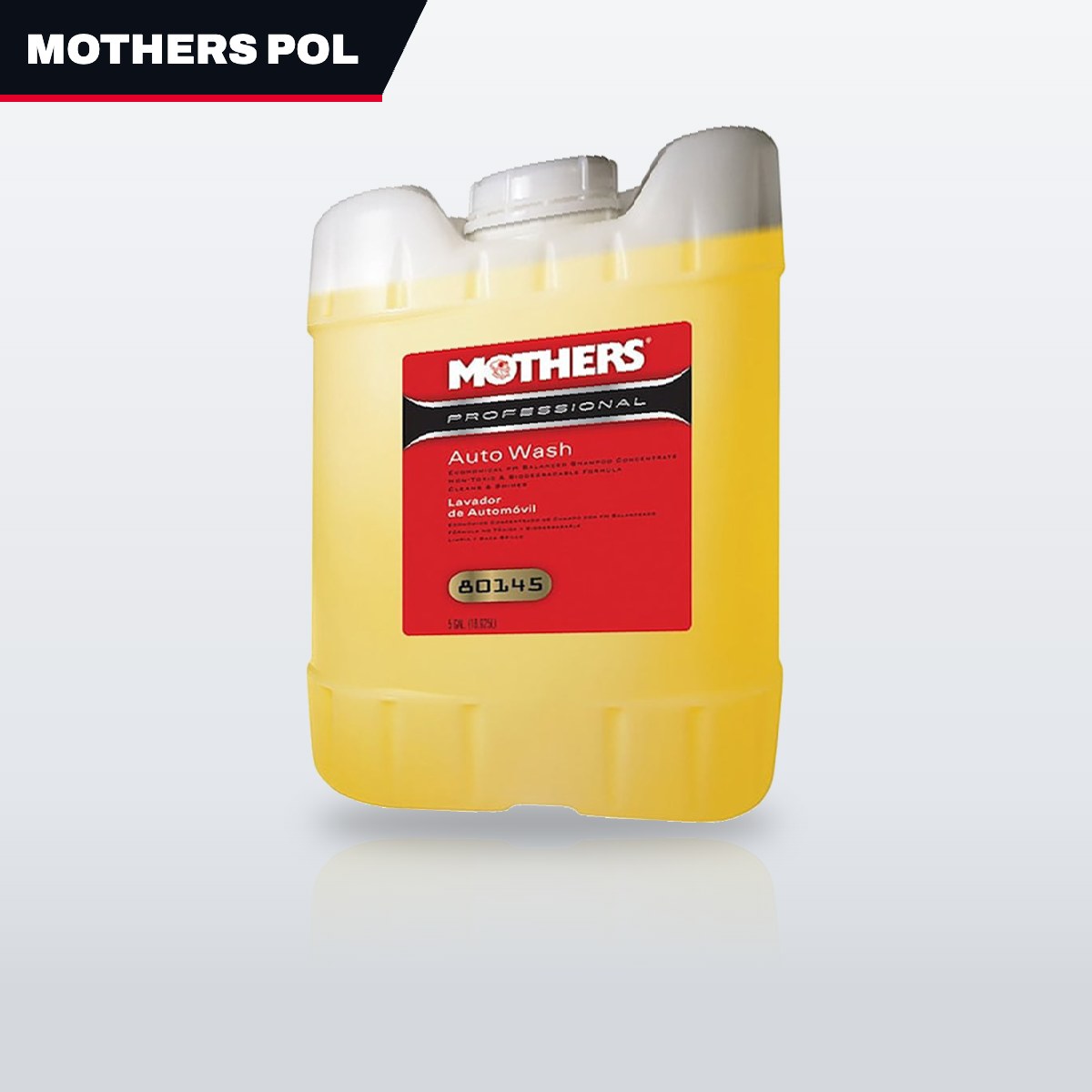 Mothers Polish US 80145 – Cleaner – Professional Auto Wash Concentrate Type, 5 Gal / 18.9 Liters