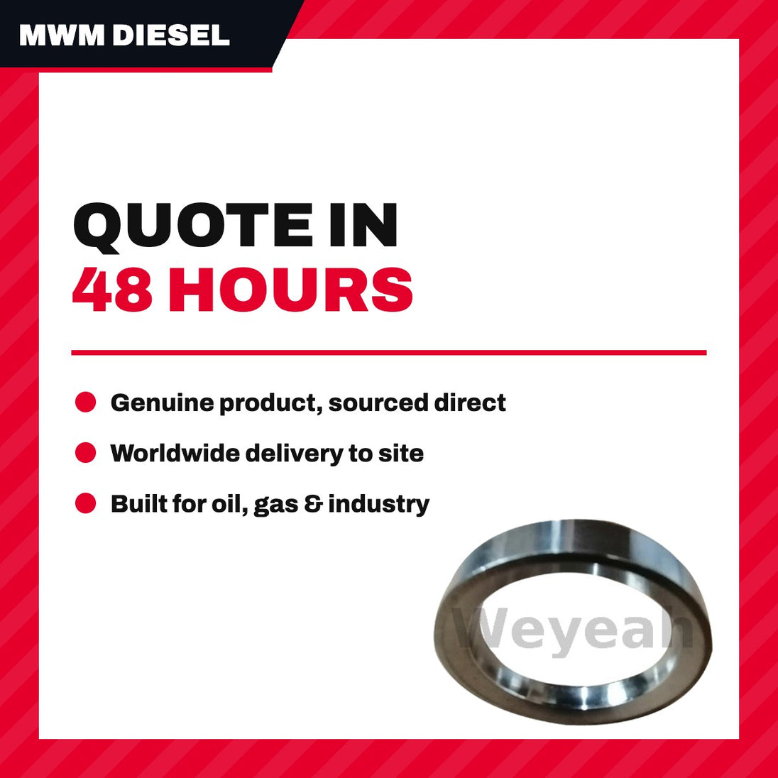 Mwm Diesel Und Gastechnik 04078247 – Insert – Valve Seat Type