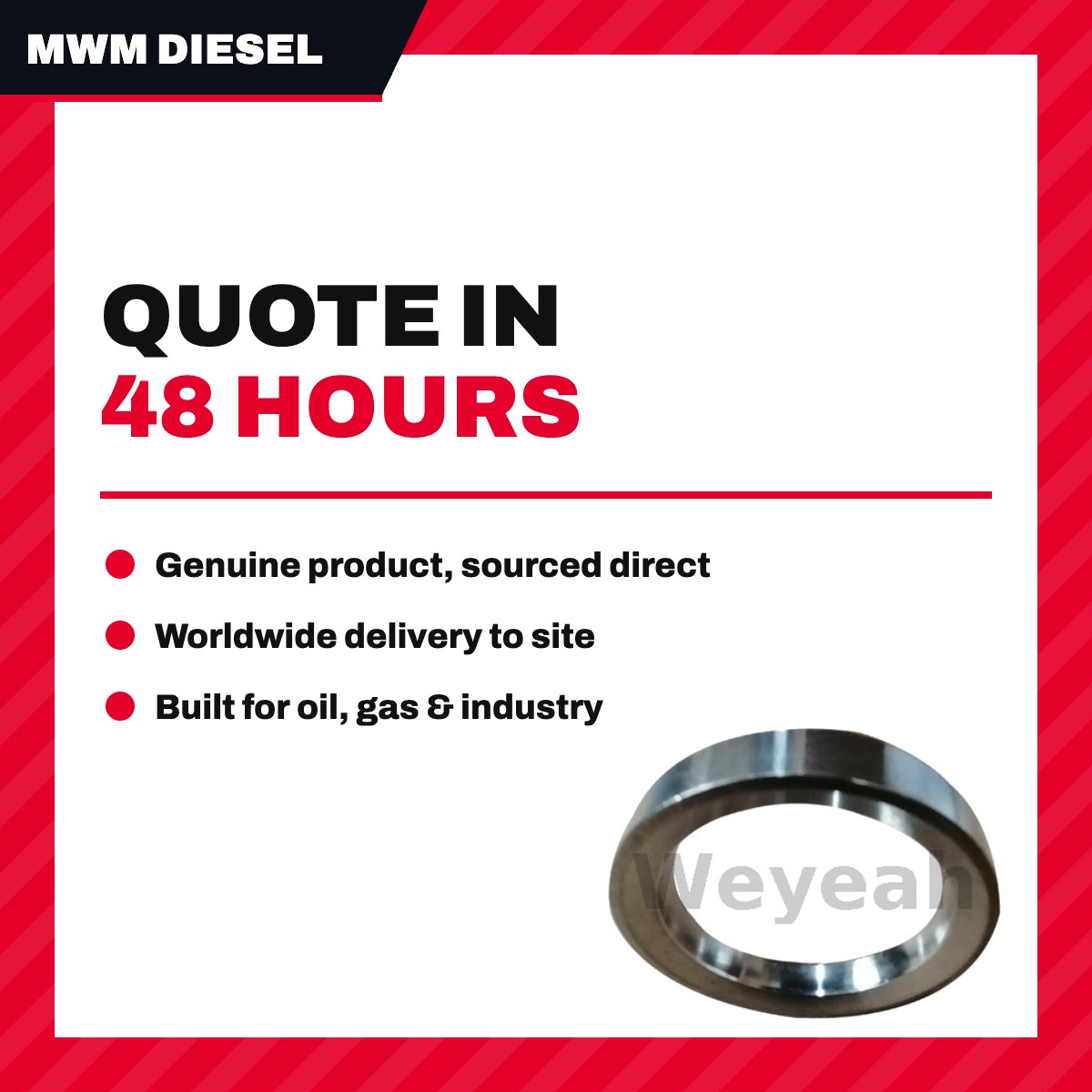 Mwm Diesel Und Gastechnik 04078247 – Insert – Valve Seat Type