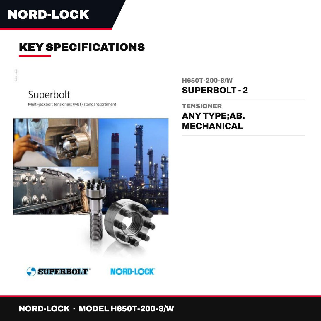 Nord-Lock H650T-200-8/W – H650T-200-8/W – Superbolt - 2