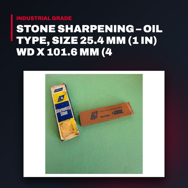 Norton FB24 – Stone Sharpening – Oil Type, Size 25.4 Mm (1 In) Wd X 101.6 Mm (4