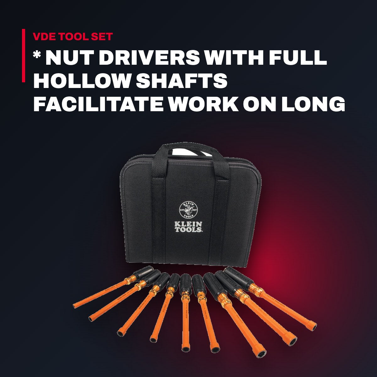Nut Driver Set – 1000V Insulated, 9-Piece