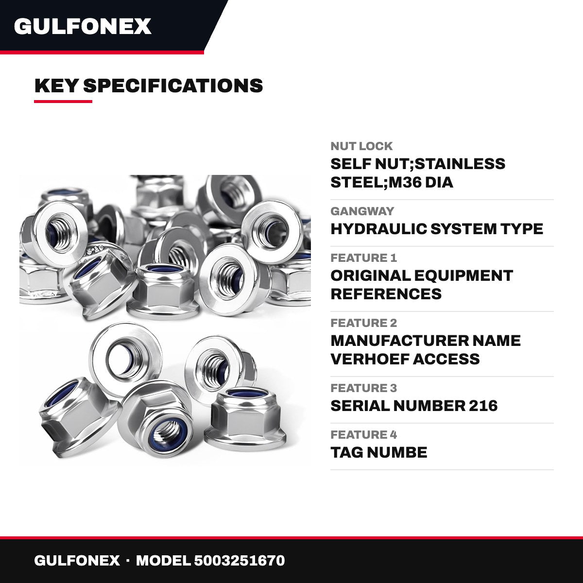 Nut Lock – Self Nut, Stainless Steel