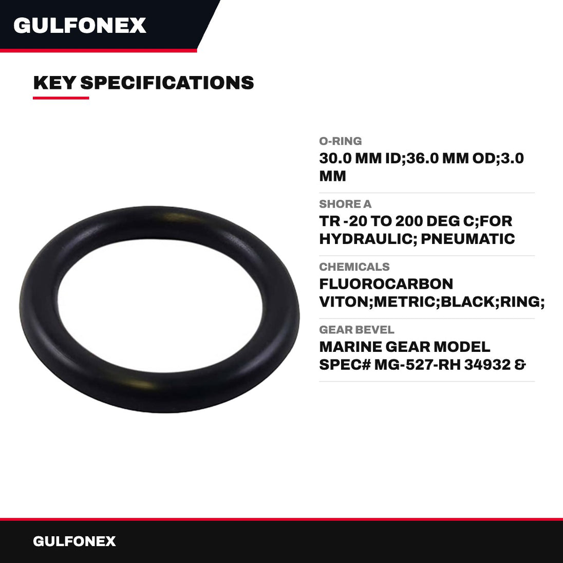 O-Ring – 30.0 Mm Id, 36.0 Mm Od