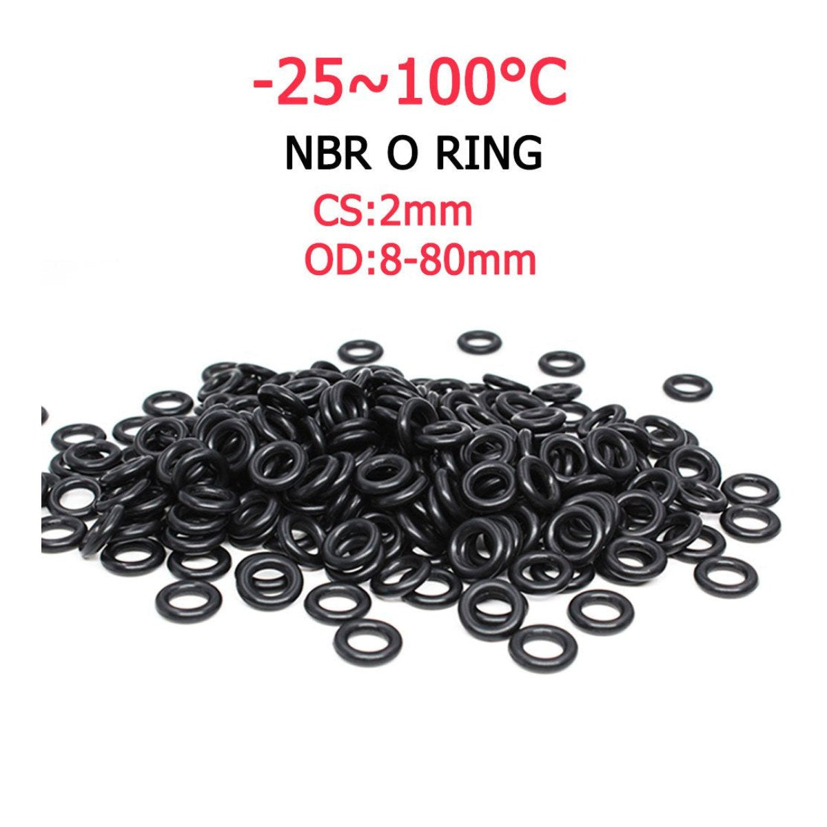 O-Rng-Elst Nbr,2Mm,160Mm,Met,Sh80