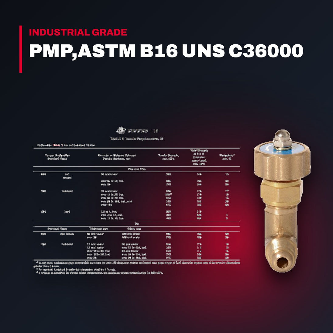 Oil Baf-Oem Part – Pmp,Astm B16 Uns C36000