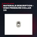 Omax 200274 – Materials Description – High Pressure Collar 3/8
