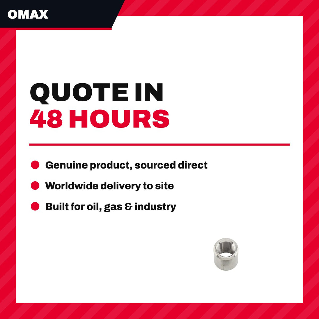 Omax 200274 – Materials Description – High Pressure Collar 3/8