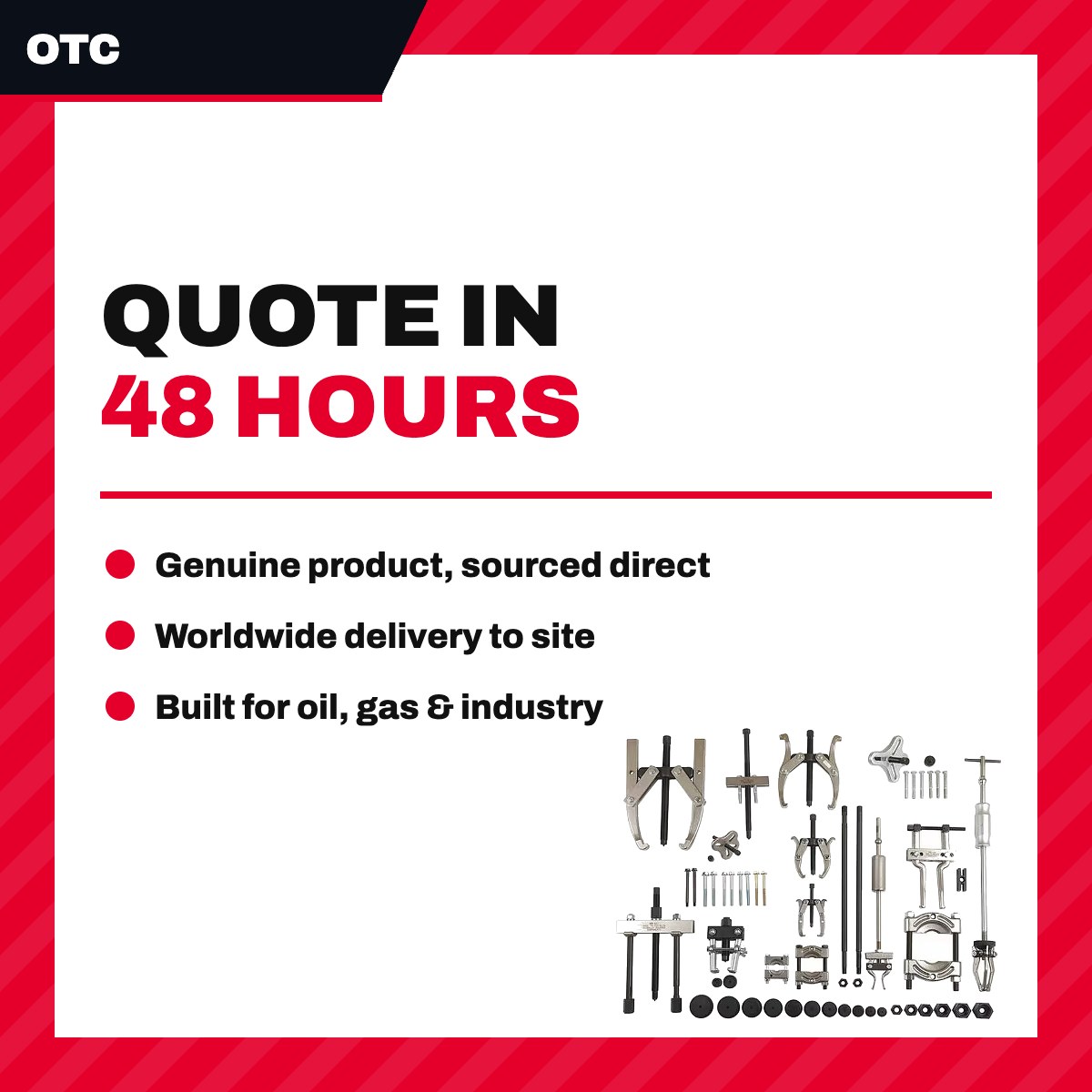 OTC 1675 – 13 Ton Capacity Puller Set