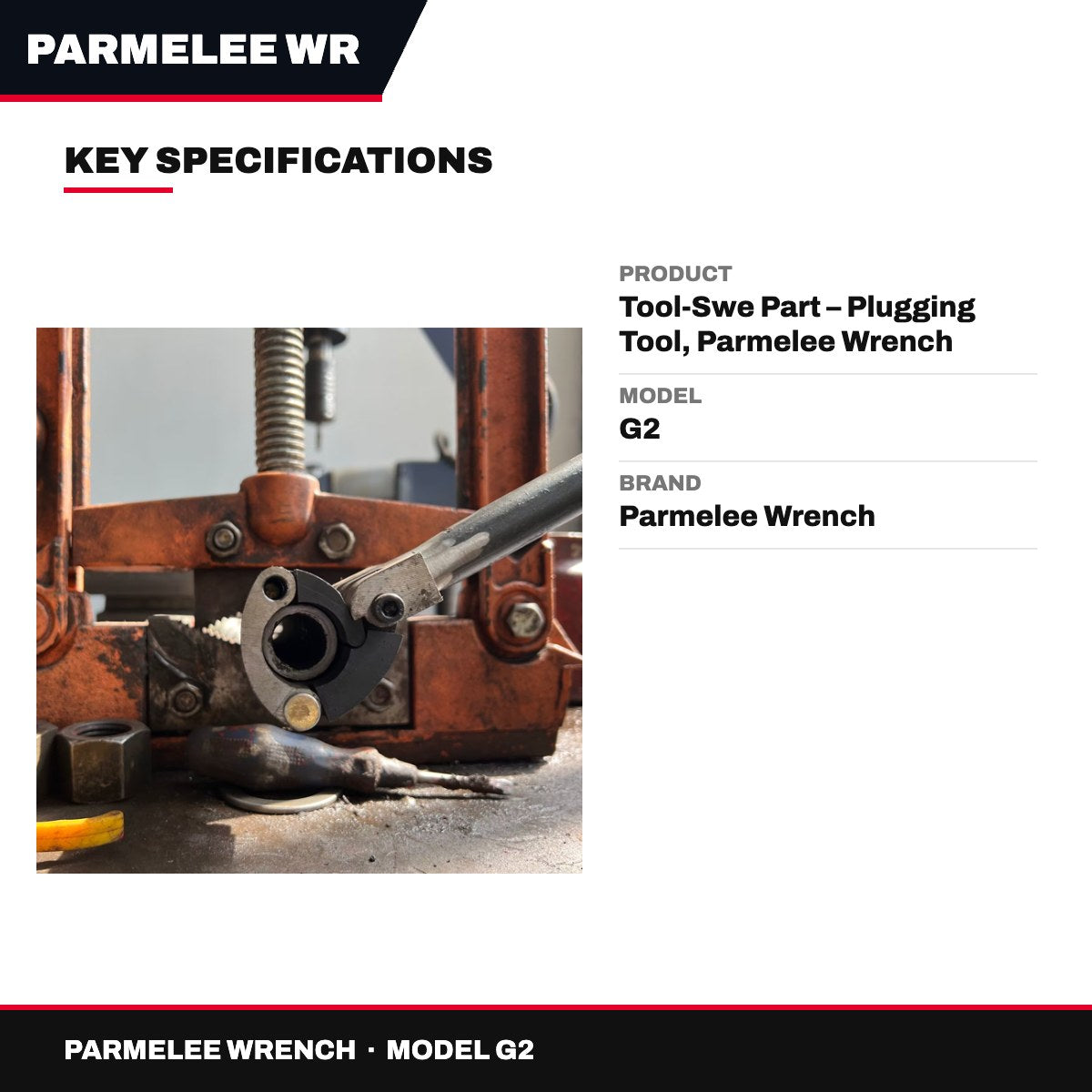 Parmelee Wrench G2 – Tool-Swe Part – Plugging Tool, Parmelee Wrench