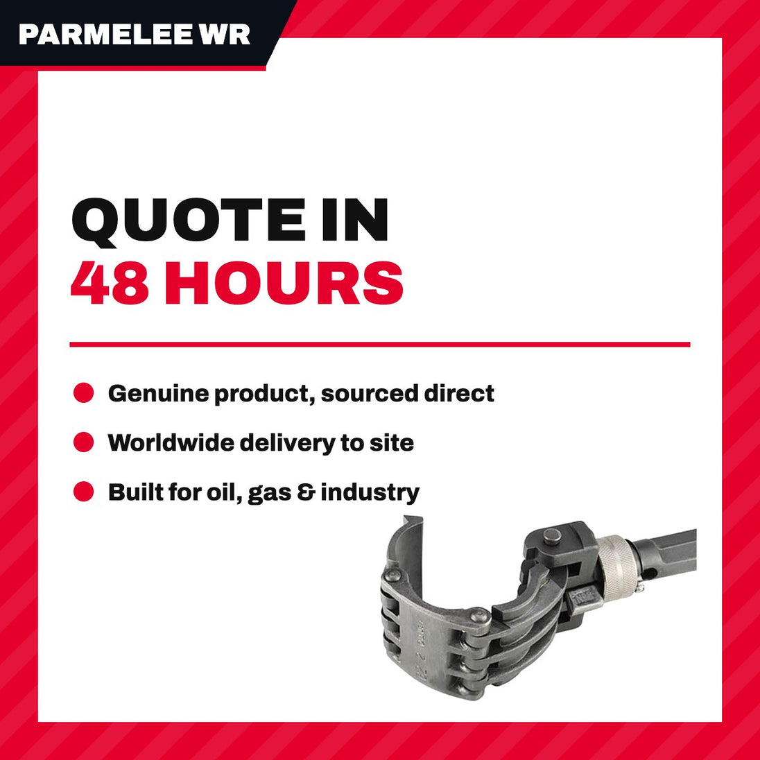 Parmelee Wrench HO-100 – Pipe Wrench Plugging Tool 1-5/8" OD